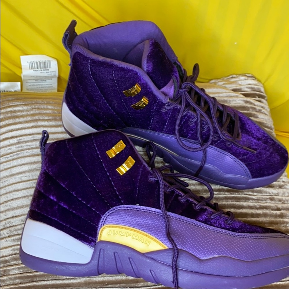 Purple suede jumpman Jordans